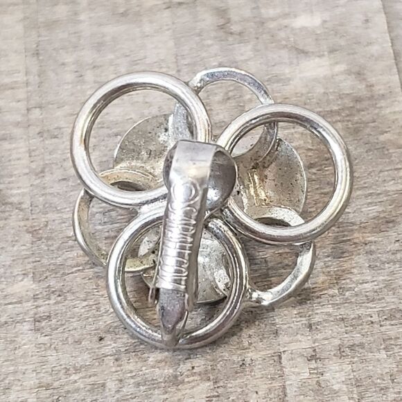 VINTAGE SARAH COVENTRY Art Deco Circles Clip-on Earrings - Picture 5 of 7